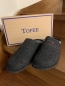 Preview: Tofee Herrenhausschuhe Pantoffel Latschen Socken Hüttenschuhe Hausschuhe Anthrazit Uni